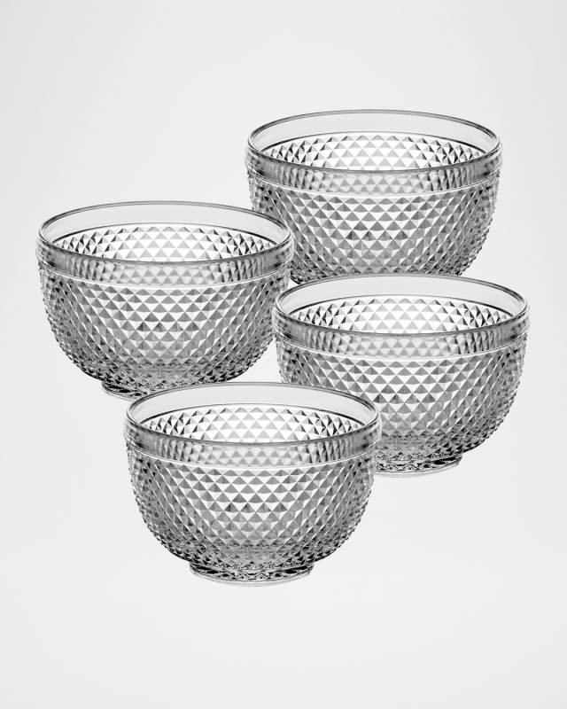 Bicos Clear Small Bowls, Set of 4